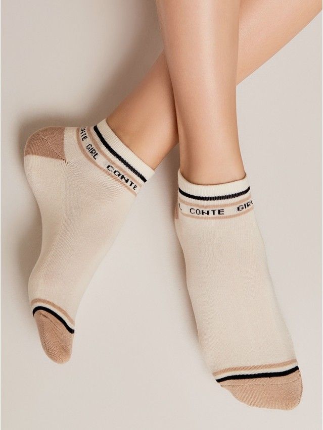 Women's socks CONTE ELEGANT ACTIVE, s.23-25, 572 cappuccino - 1