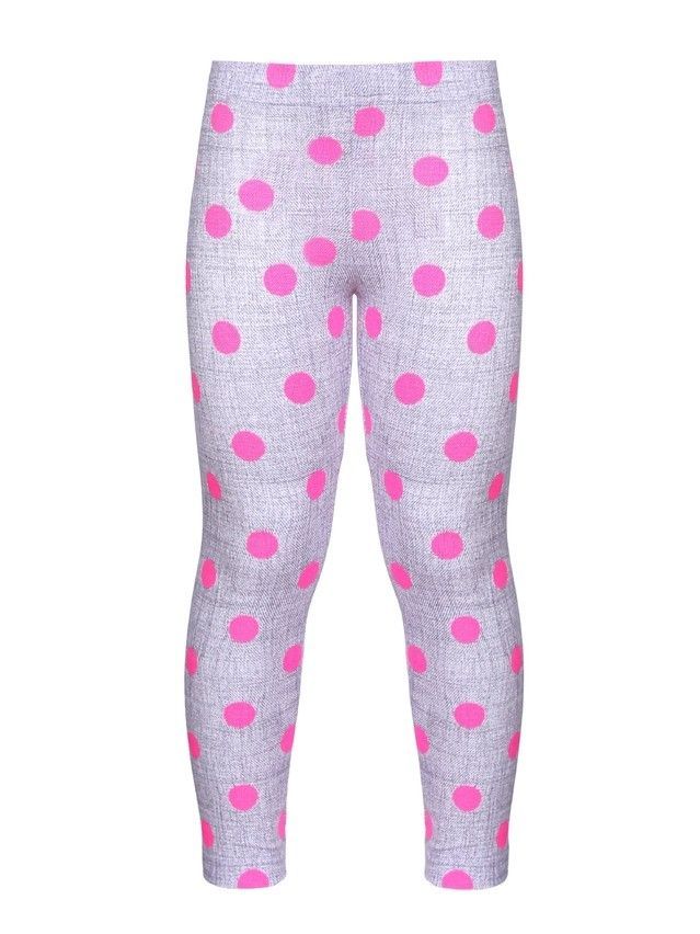Leggings for girl CONTE ELEGANT PALLINA, s.110,116-56, fuchsia melange - 1