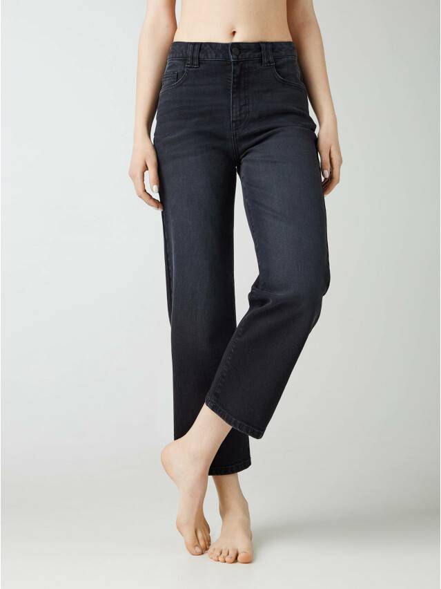 Denim trousers CONTE ELEGANT CON-367, s.170-102, washed black - 10