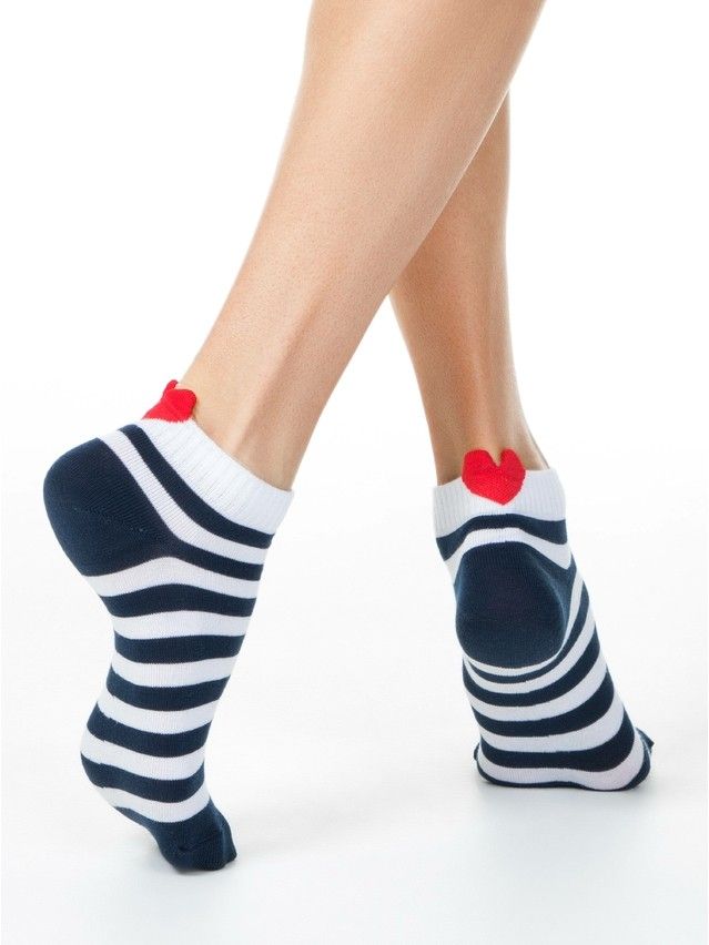 Women's socks CONTE ELEGANT ACTIVE, s.23, 223 white-navy - 4