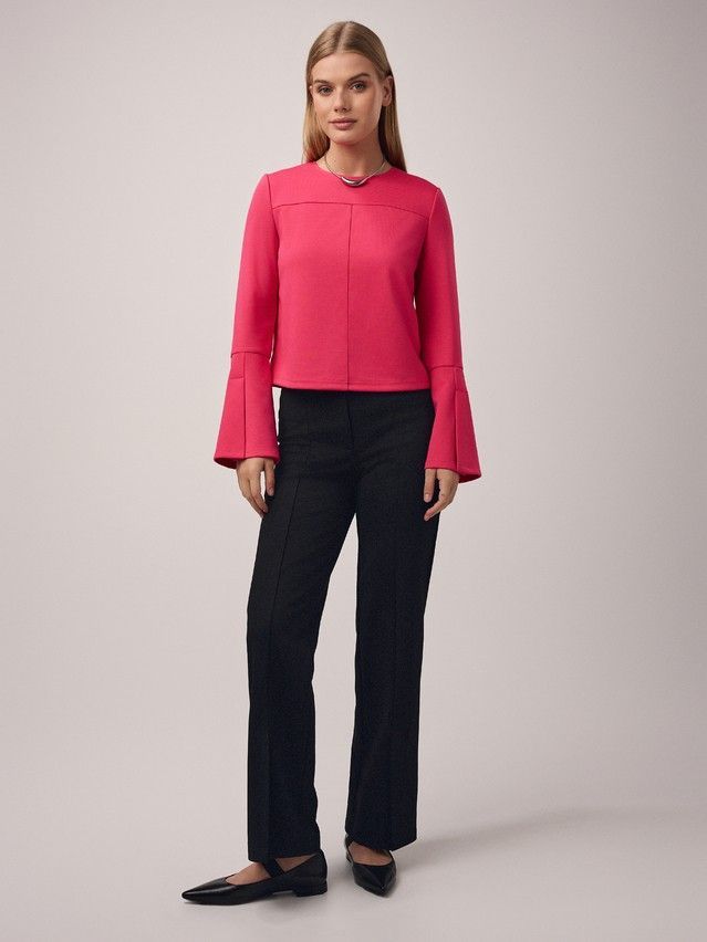 Women's polo neck shirt CONTE ELEGANT LD 2807, s.170-92, pink flash - 1