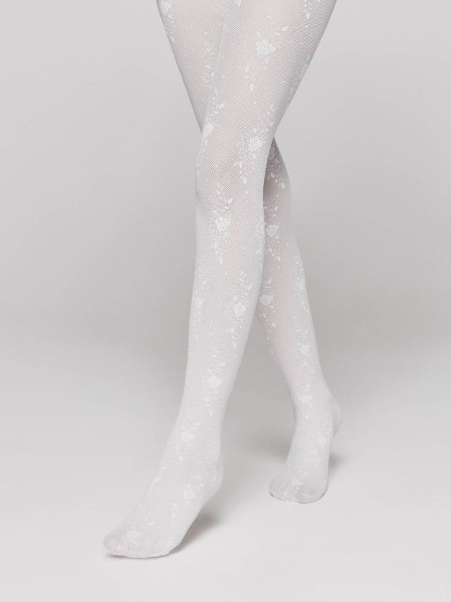 Fancy children's tights CONTE ELEGANT SOFIA, s.104-110, bianco - 1