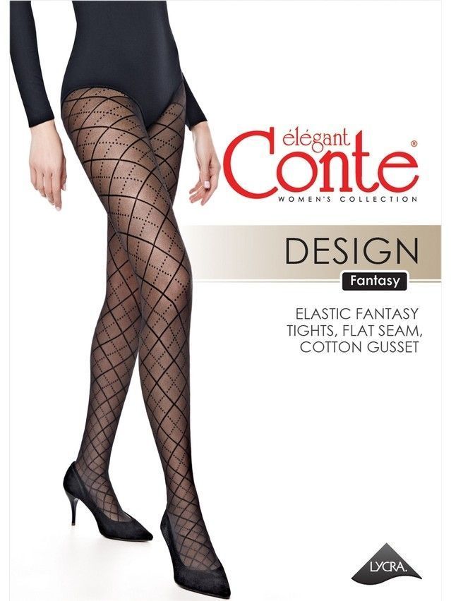 Women's tights CONTE ELEGANT DESIGN, s.2, nero - 6