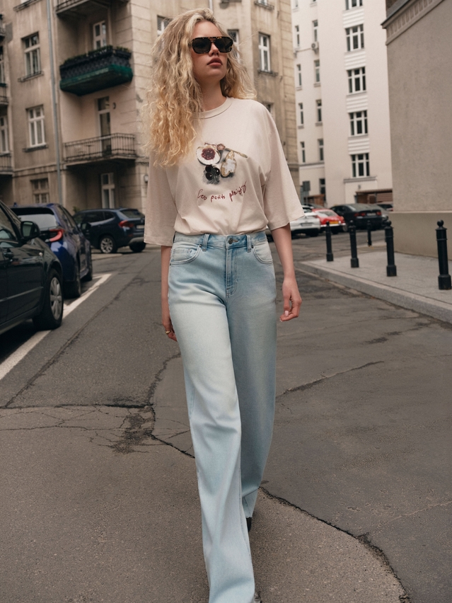 Women's polo neck shirt CONTE LD 3449, s.170-88, beige-dinner - 1