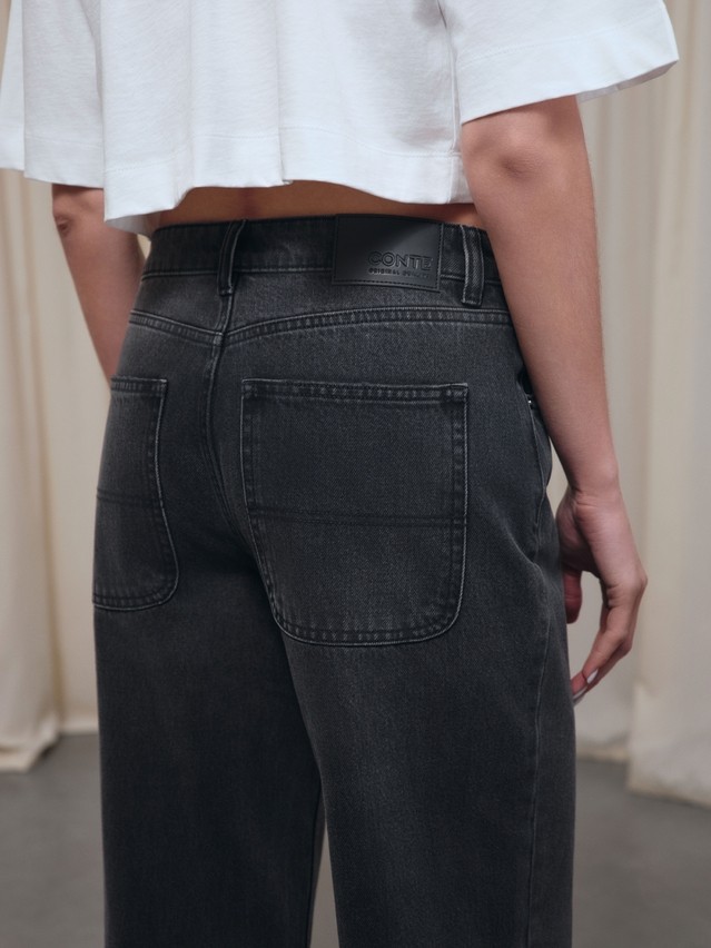Women's jeans CONTE CON-808, s.164-90, washed black - 2