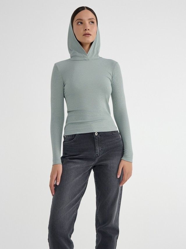 Women's polo neck shirt CONTE ELEGANT LD 2959, s.170-92, alpine frost - 2
