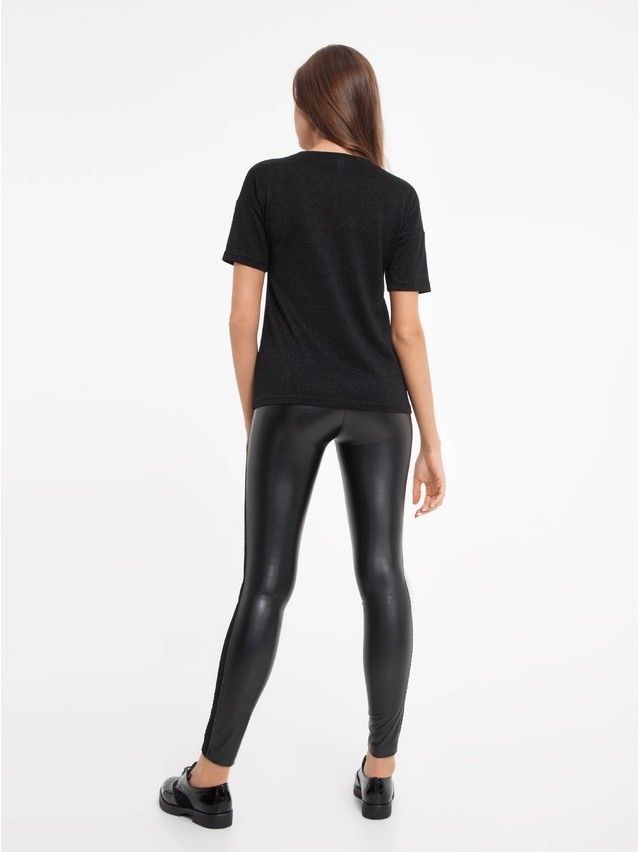 Women's polo neck shirt CONTE ELEGANT LD 828, s.170-100, nero - 3