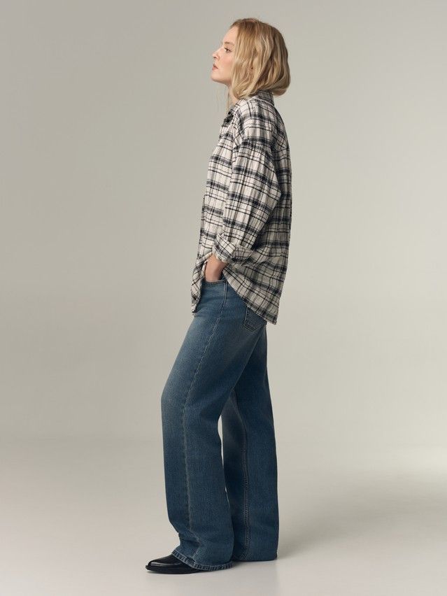 Women's shirt CONTE LRU 3518, s.170-88-94, white-black - 4