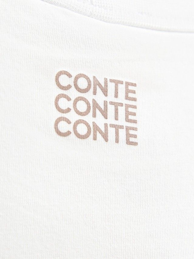 Women's polo neck shirt CONTE LD 3449, s.170-88, white-glasses - 9