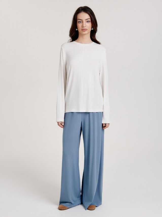 Women's polo neck shirt CONTE LD 3506, s.170-84, off-white - 2