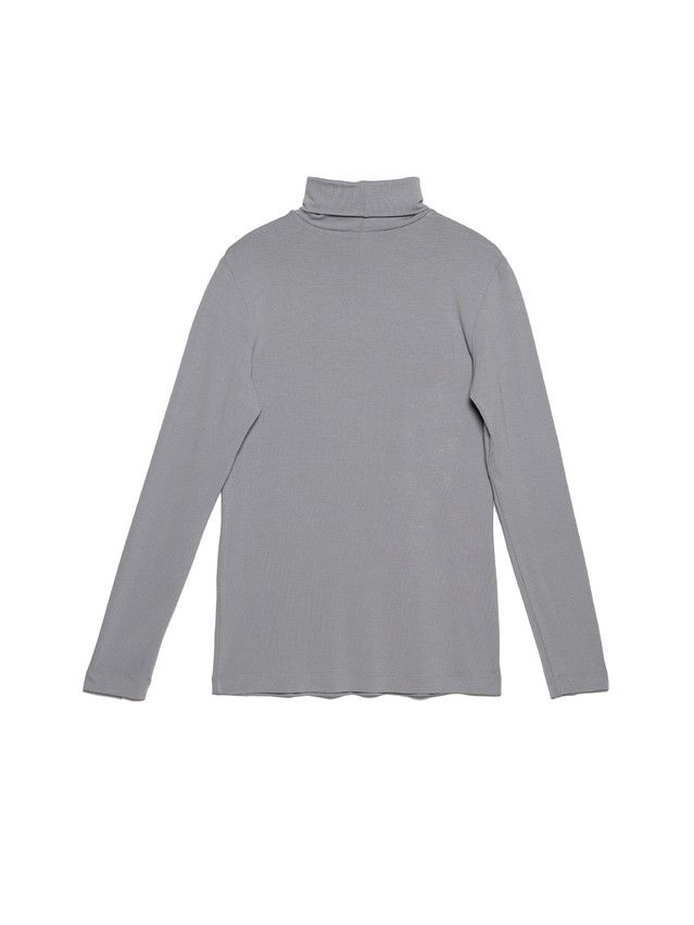 Women's polo neck shirt CONTE ELEGANT LD 1027, s.170-100, lilac grey - 3