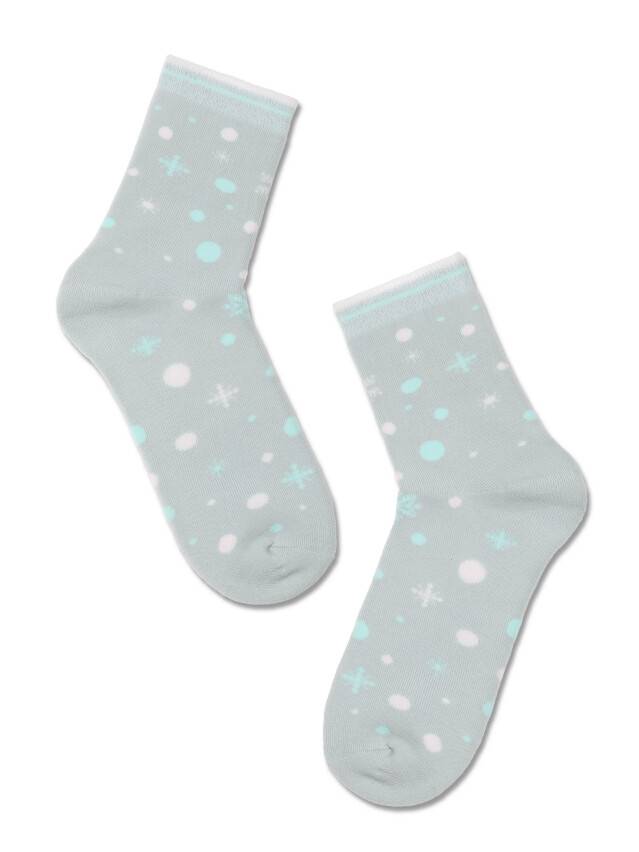 Women's cotton socks COMFORT (terry) 7C-47SP, rives. 36-37, 197 pale turquoise - 2