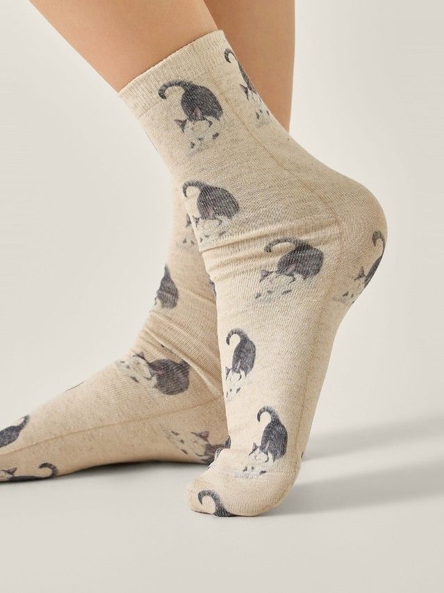 Women's socks CONTE ELEGANT FANTASY, s.23-25, 741 beige - 2