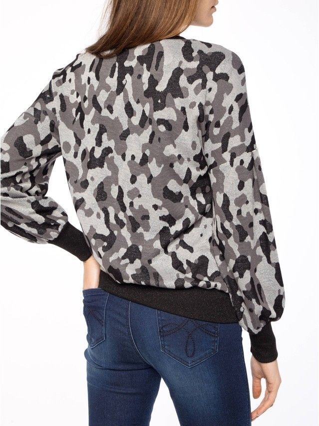 Women's polo neck shirt CONTE ELEGANT LD 839, s.170-100, grey - 2