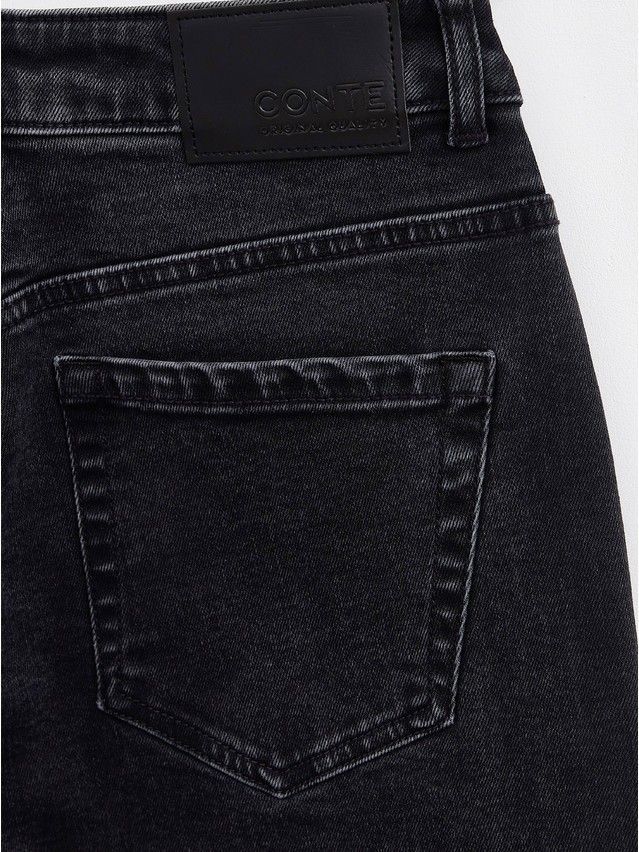 Denim trousers CONTE ELEGANT CON-449, s.170-102, washed black - 7