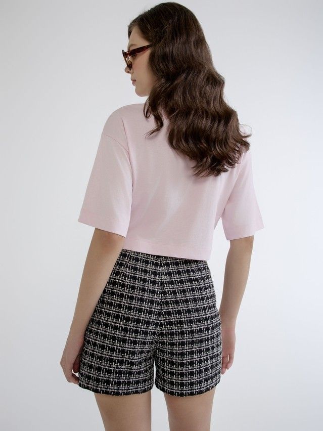 Women's polo neck shirt CONTE ELEGANT LD 3027, s.170-92, pink-rabbit - 5