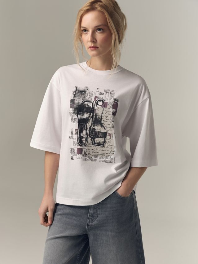 Women's polo neck shirt CONTE LD 3449, s.170-88, white-shoes - 1