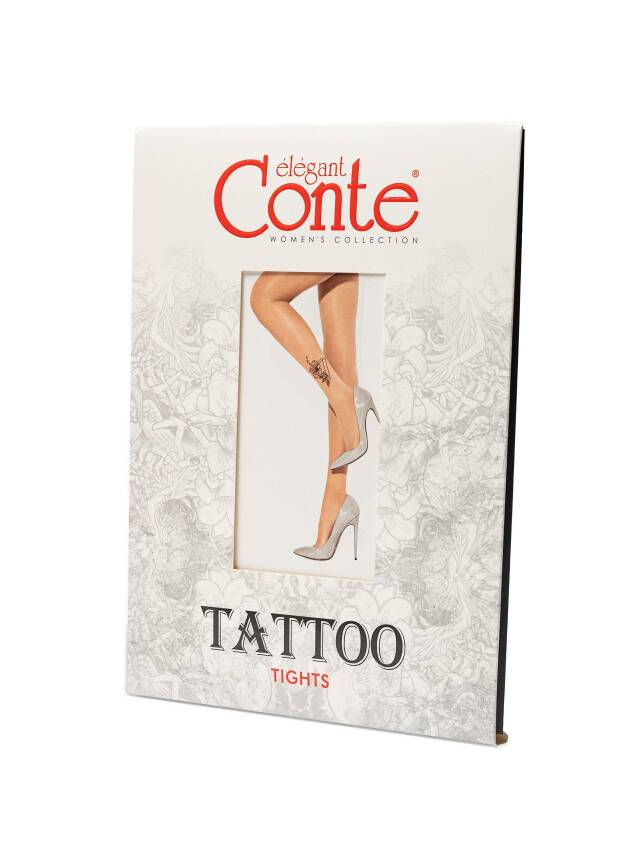 Women's tights CE FANTASY TATTOO, s.2, 005 natural - 3