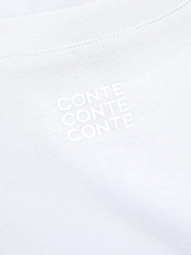 Women's polo neck shirt CONTE ELEGANT LD 3029, s.170-92, white-potato - 9