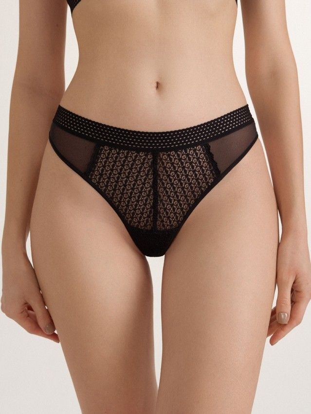 Women's panties CONTE ELEGANT GOTIC LBR 2983, s.90, black - 1