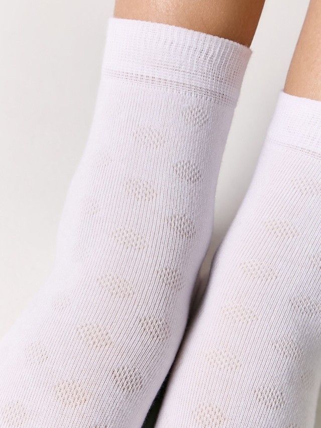 Children's socks CONTE-KIDS CLASS, s.21-23, 609 white - 2