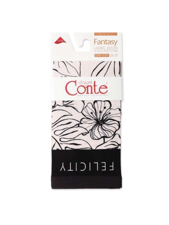 Women's socks CONTE ELEGANT FANTASY, s.23-25, 099 - 4
