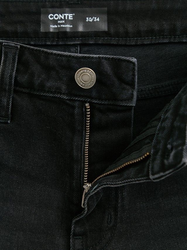 Men's jeans CONTE CNM-02, s.176/80-W30/L32, washed black - 9