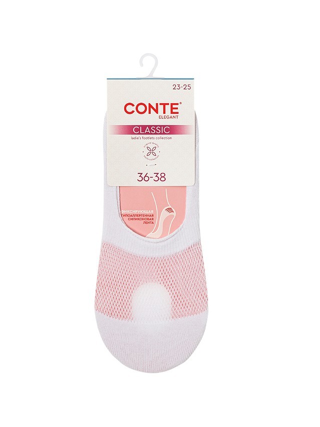 Women's footlets CONTE ELEGANT CLASSIC, s.23-25, 752 white - 4