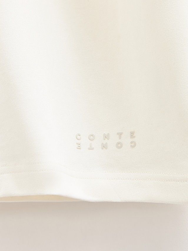 Women's polo neck shirt CONTE ELEGANT LD 3142, s.170-84, off-white - 3