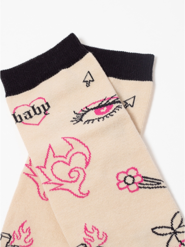 Women's socks CONTE ELEGANT HAPPY, s.23-25, 605 beige - 6