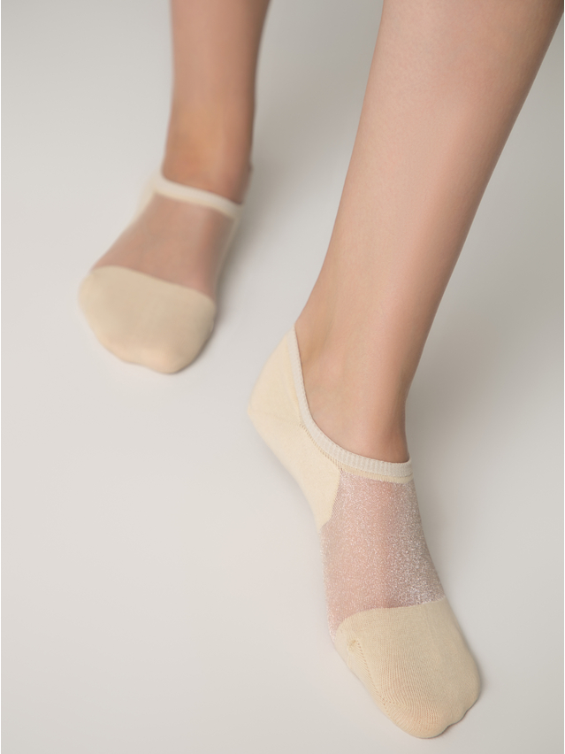 Women's socks 18S-4SP, s.36-38, 000 beige - 5
