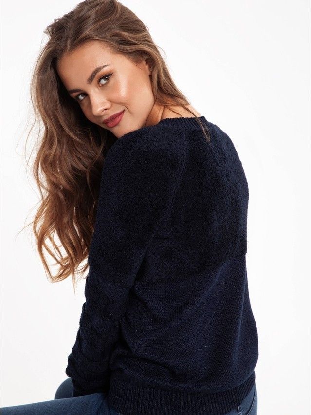 Women's polo neck shirt CONTE ELEGANT LDK041, s.170-84, dark blue - 2