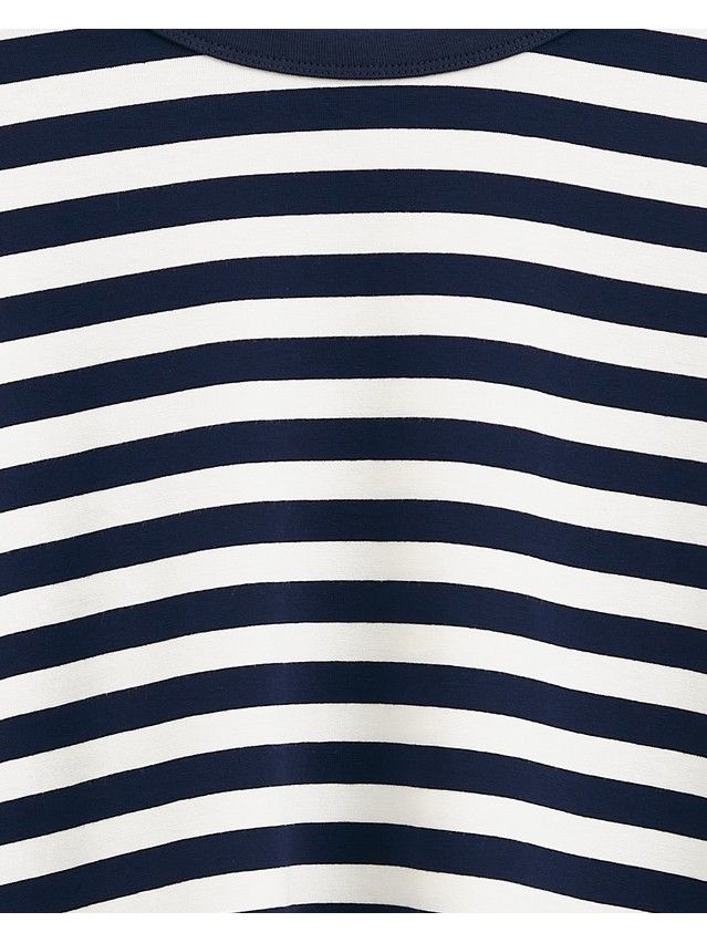 Women's polo neck shirt CONTE ELEGANT LD 2652, s.170-92, white-blue strip - 4