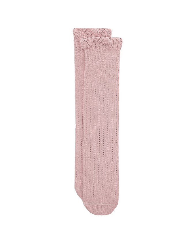Children's knee high socks CONTE-KIDS MISS, s.16, 058 ash pink - 4