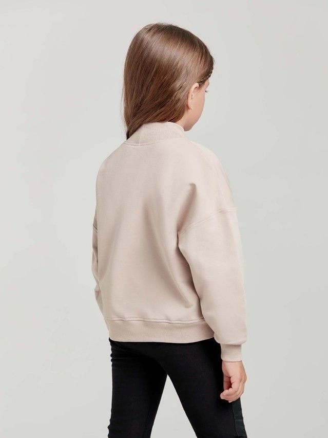 Polo neck shirt for girls CONTE ELEGANT DD 1449, s.128,134-68, light cappuccino - 4
