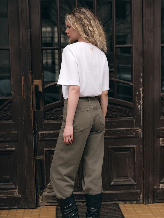 Women's polo neck shirt CONTE ELEGANT LD 3036, s.170-92, white-cats - 4