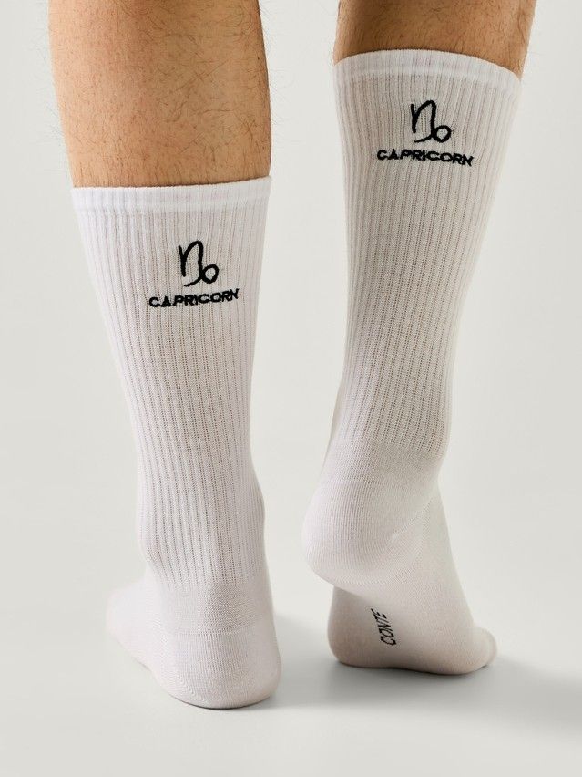 Men's socks CONTE, s.27-29, 665 white - 1
