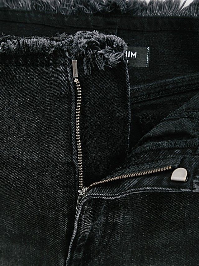 Denim skirt CONTE ELEGANT CON-773, s.170-90, black - 12
