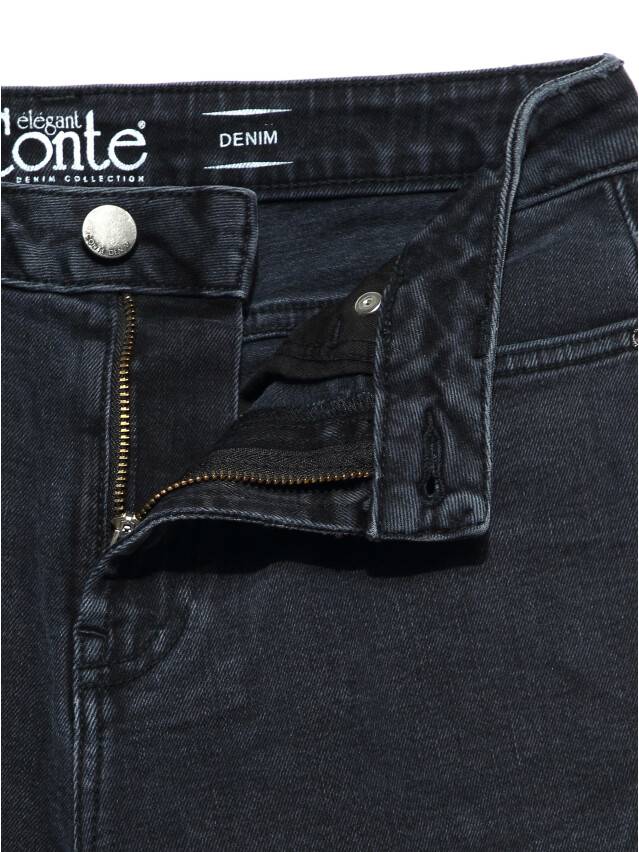 Denim trousers CONTE ELEGANT CON-137B, s.170-102, washed black - 8