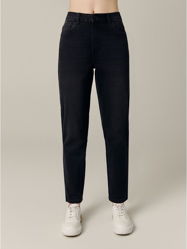 Denim trousers CONTE ELEGANT CON-662, s.170-102, black - 2