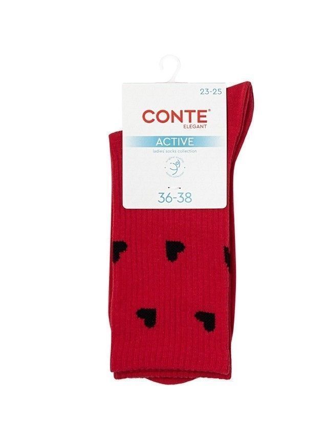 Women's socks CONTE ELEGANT ACTIVE, s.23-25, 708 red - 4