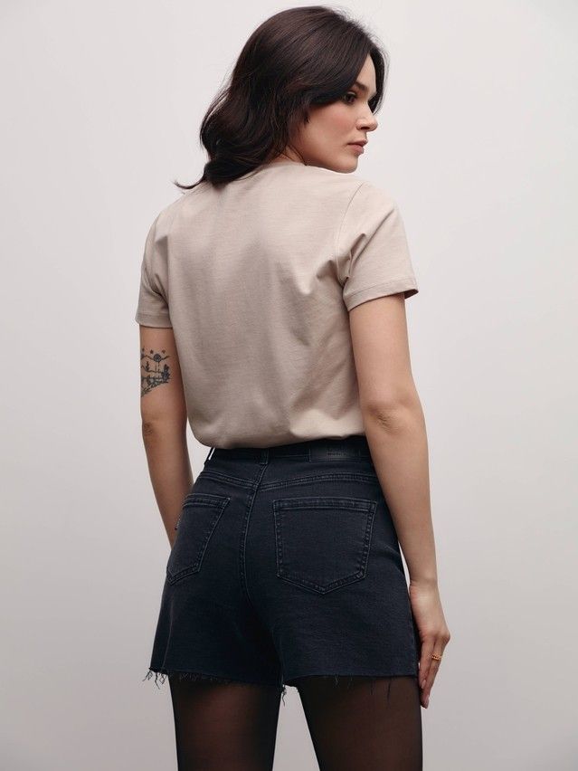 Denim shorts CONTE ELEGANT CON-447, s.170-90, washed black - 3