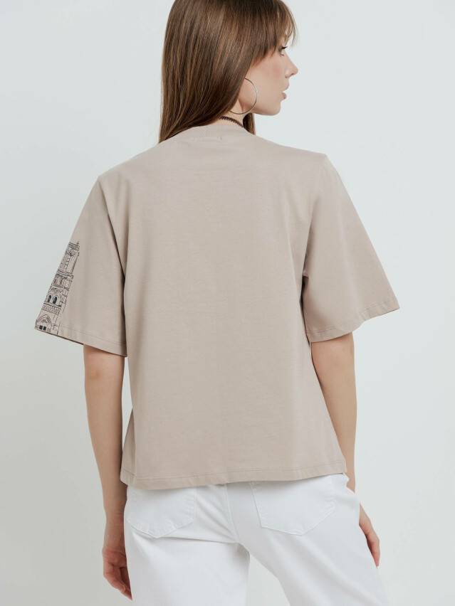 Women's polo neck shirt CONTE ELEGANT LD 1741, s.170-92, beige - 3