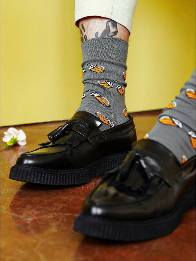 Men's socks DiWaRi HAPPY, s. 40-41, 079 dark grey - 1