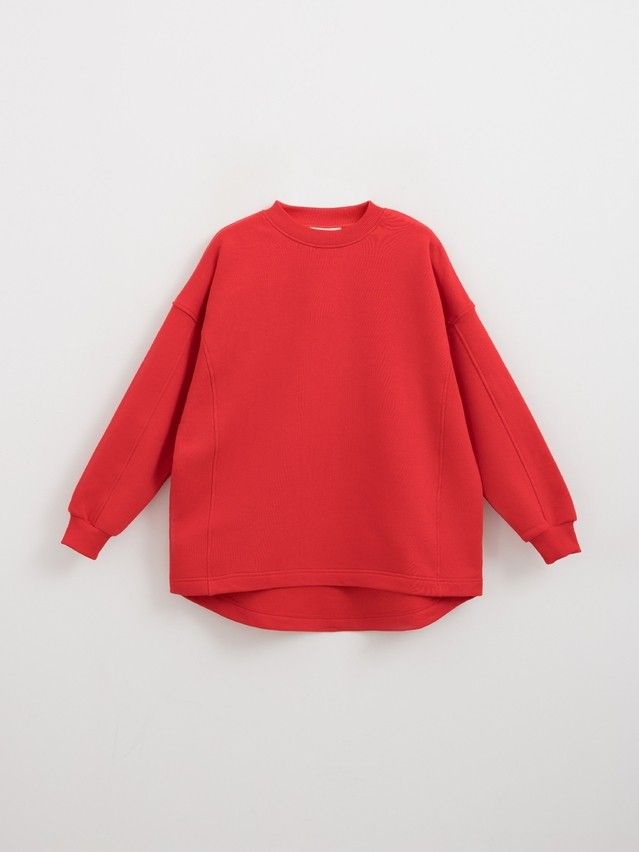 Women's polo neck shirt CONTE ELEGANT LD 2829, s.170-100, crimson red - 6