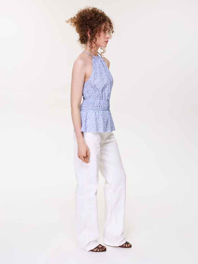 Women's blouse CONTE LBL 3472, s.170-88-94, blue-flowers - 4