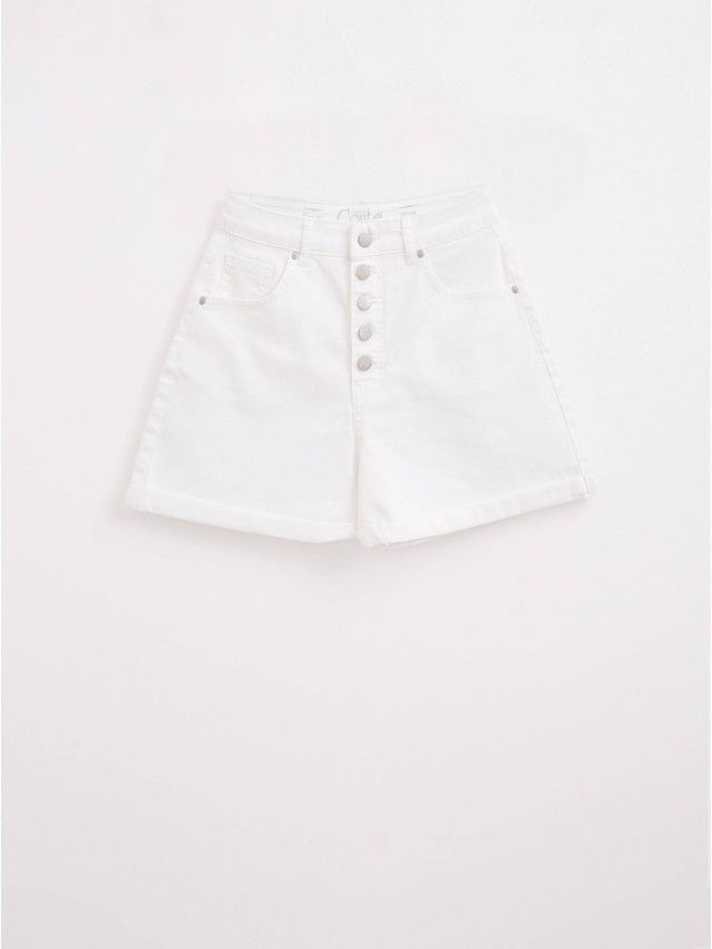 Denim shorts CONTE ELEGANT CON-446, s.170-90, white - 5