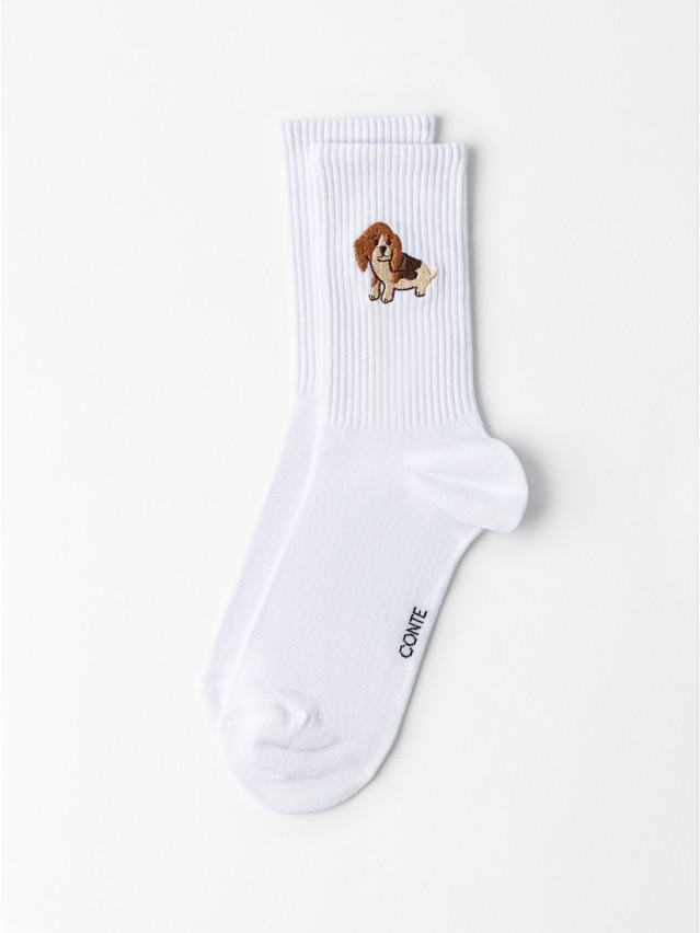 Women's socks CONTE FANTASY, s.23-25, 1093 white - 4