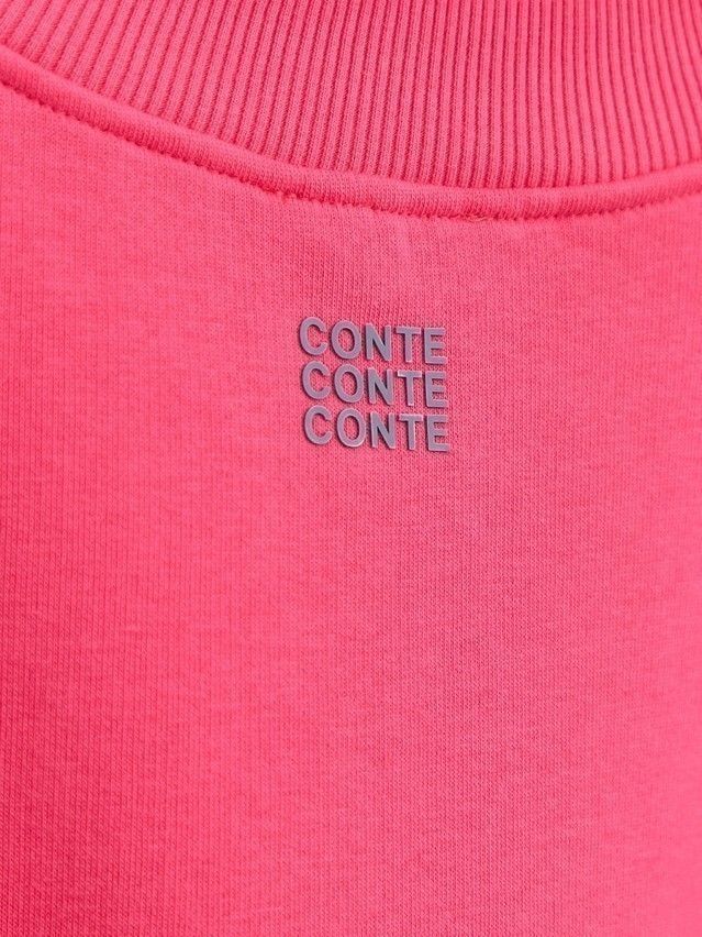 Women's polo neck shirt CONTE ELEGANT LD 2833, s.170-100, pink flash - 9