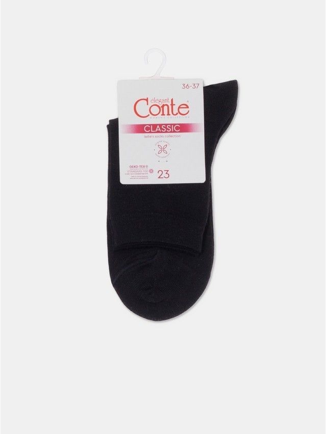 Women's socks CONTE ELEGANT CLASSIC, s.23, 000 black - 5
